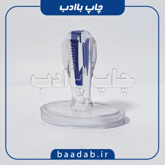 مهر کریستالی ژلاتینی بیضی ۳۵ در ۲۵ میلیمتر + همراه با ساخت ژلاتین
