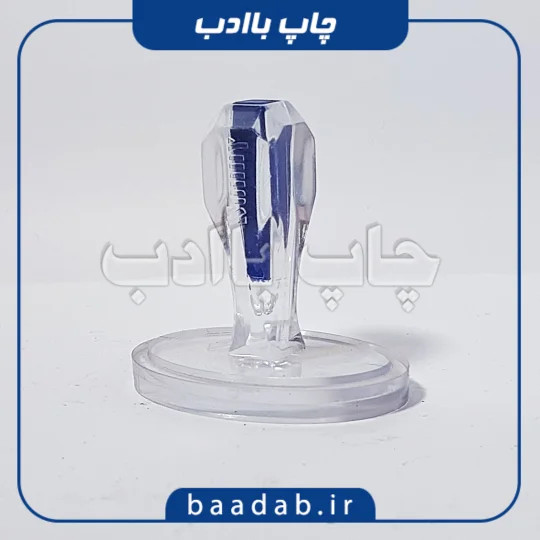 مهر کریستالی ژلاتینی بیضی ۳۵ در ۲۵ میلیمتر + همراه با ساخت ژلاتین
